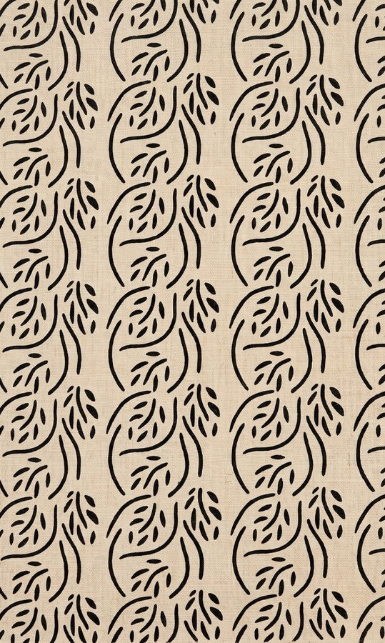Beige Green Leaf Printed Short Women Kurti