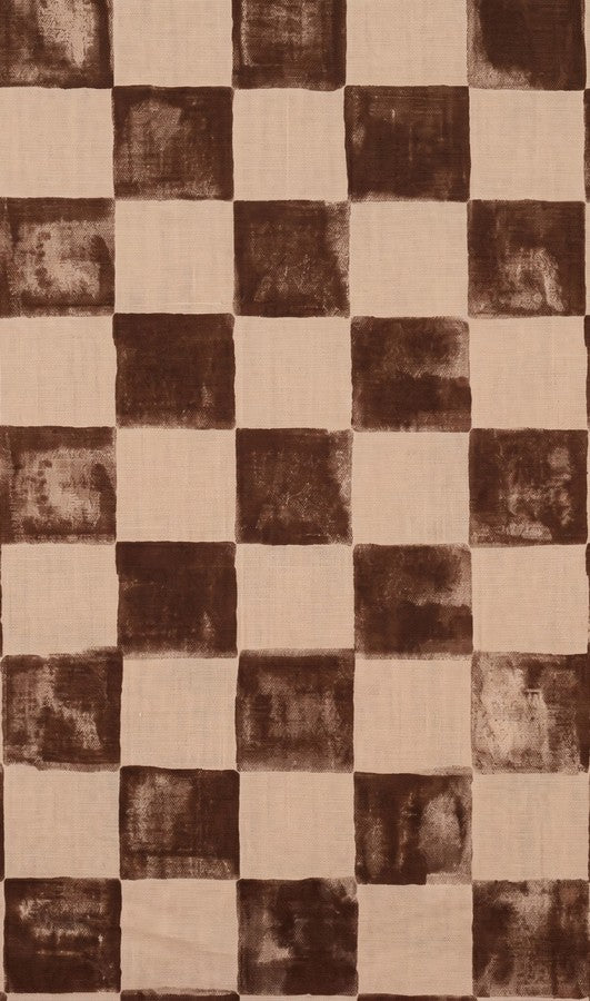 Brown Checkered Short Kurti