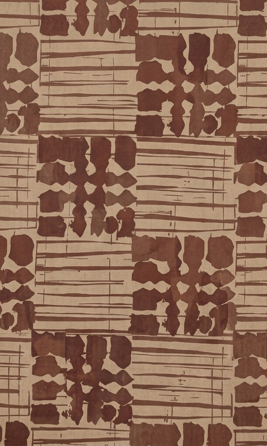 Beige Abstract Grid Print Short Kurti
