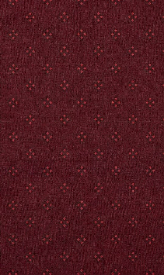 Wine Printed V-Neck Short Kurti