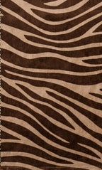 Brown Zebra Print Straight Kurti