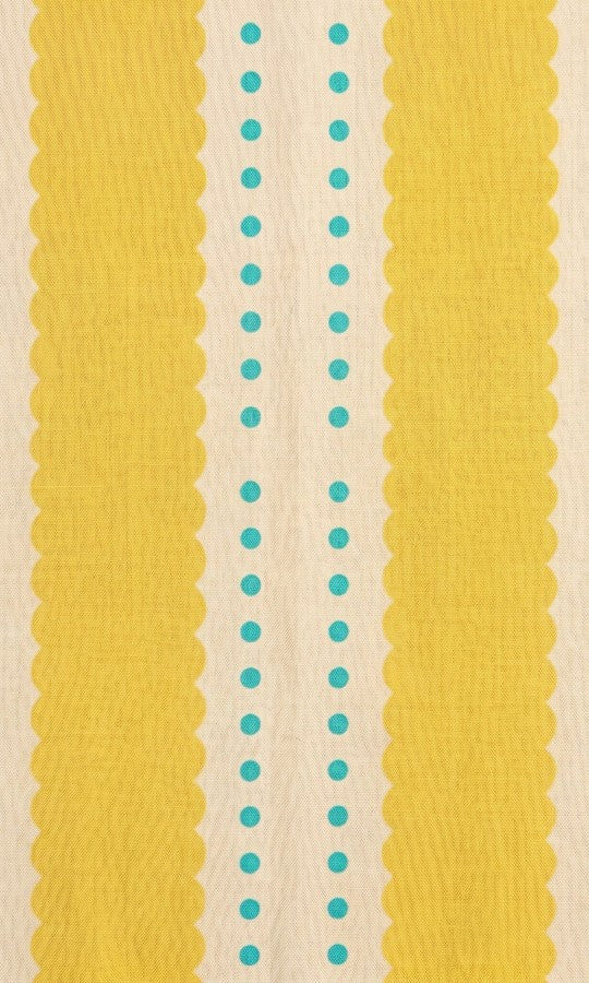Mustard Yellow & White Striped Short Kurti