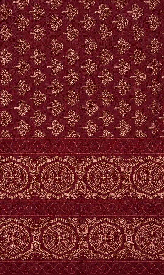 Maroon Printed Short Rayon Kurti