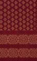 Maroon Printed Short Rayon Kurti
