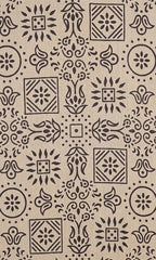 Beige Printed Short Kurti
