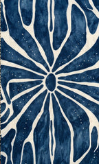 Navy Blue Printed Short Kurti
