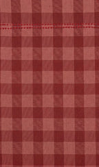 Red Checkered Straight Kurti