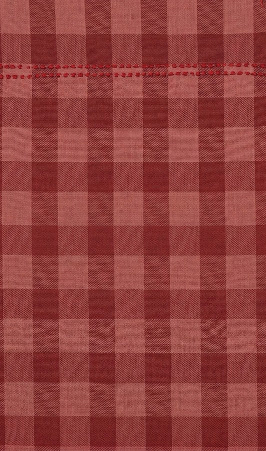 Red Checkered Straight Kurti